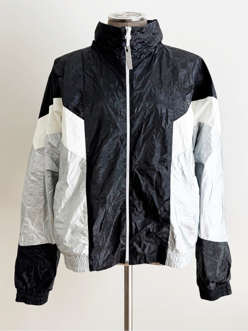 Twenty Montreal Black, Silver Grey, and White Tyvek Jacket